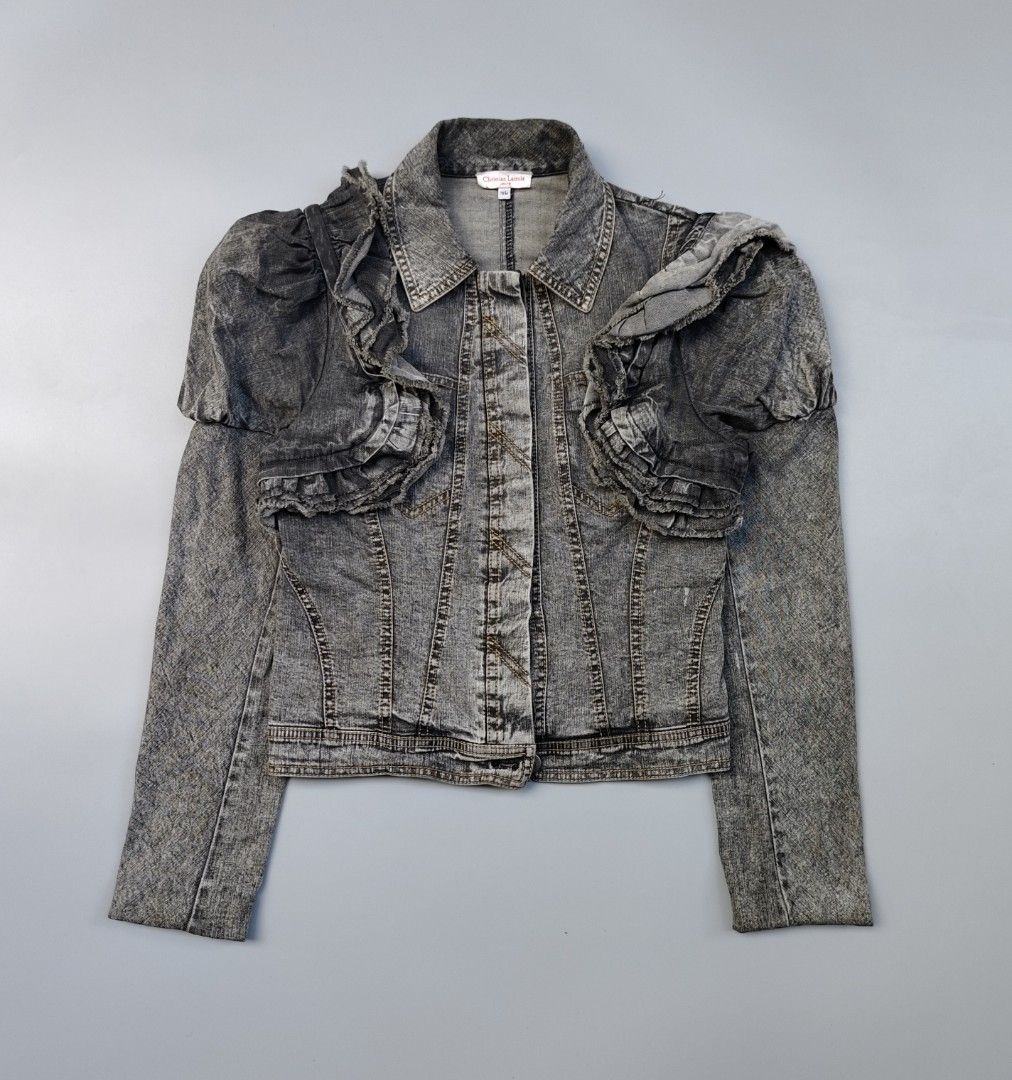 Christian LaCroix denim stretchable (authentic) (Category: Coats, Jackets and Outerwear) located in Baguio. Submitted by archival_thrifted.ph. (Listing ID 1463217630, Image 1). Description: FOR SALE ‼️ . CHRISTIAN LACROIX DENIM STRETCHABLE . EXCELLENT CONDITION .SIZE 38 ON TAG .PHP 3980 PLUS SF .❌❌ COP/COD .MOP GCASH .COURIER J&T .BAGUIO AREA .DM FOR SURE BUYER TY.
