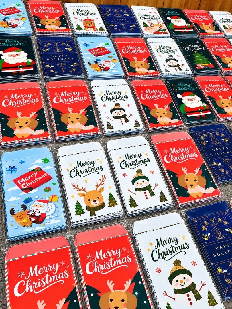 Christmas Envelopes - Various Designs (Category: Art & Prints) located in Bustos. Submitted by delacruzmaryvic (Listing ID 1463280490, Image 1). Description: - Pack of cute Christmas envelopes - Features designs like Santa, reindeer, snowmen, and dogs - Ideal for sending holiday cards - Great for small gift packaging - Spread Christmas cheer this holiday season!.