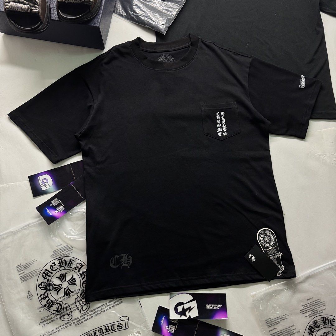Chrome Hearts Tokyo Tee (Category: Tshirts & Polo Shirts ) located in Manila. Submitted by godspeedmnl (Listing ID 1463150628, Image 2). Description: Chrome Hearts Tokyo Tee 3,189PHP / Sizes: S, M, L, XL Colorway: Black (Feel free to message me for additional photos.) Package included: • Chrome Hearts Tokyo Tee x 1 • Godspeed Mnl Paper Bag • Godspeed Mnl logo & streetwear stickers. • Chance to be added to our GVIP list for exclusive discounts and