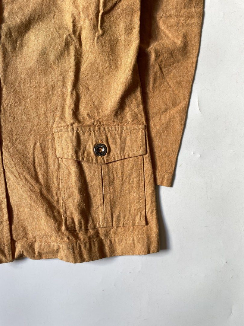 classic capitan safari jacket (Category: Coats, Jackets and Outerwear) located in Baguio. Submitted by chronicles_cache (Listing ID 1463263783, Image 2). Description: Condition: Great Size tagged: 15-16 Width: 19 Length: 26 Shoulder: 16 Sleeve: 21 .