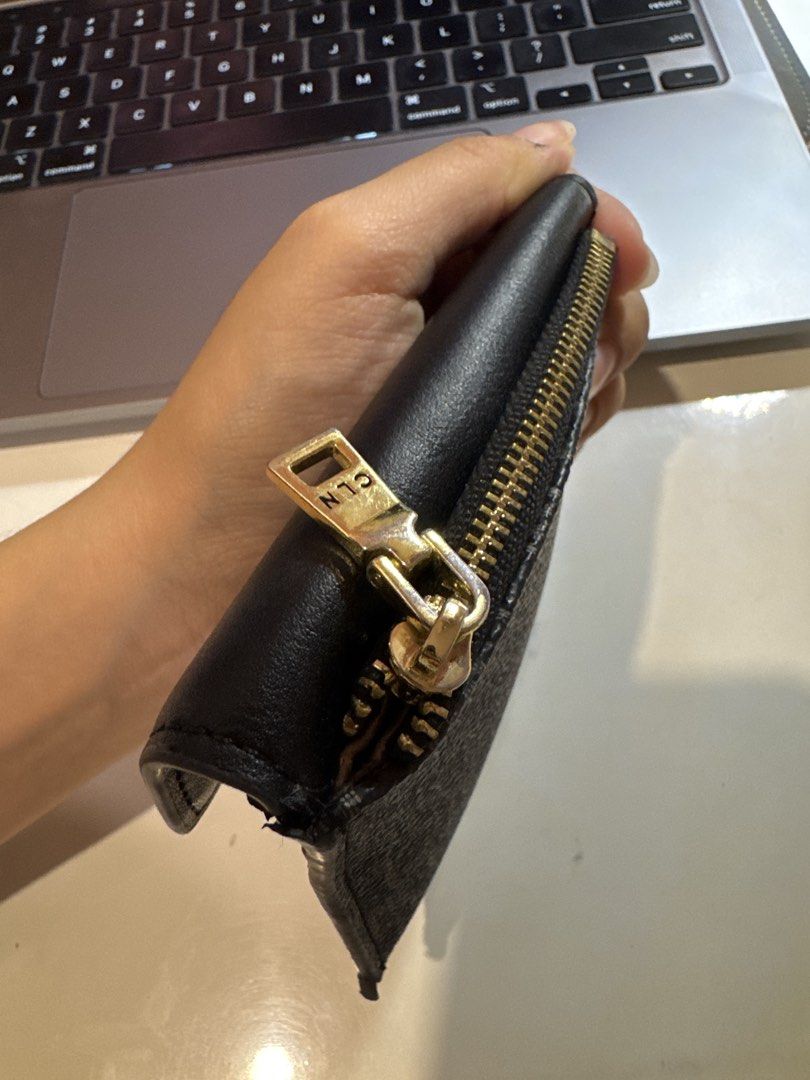 CLN2 Monogrammed Tri-fold Wallet (Category: Wallets & Card holders) located in Batangas. Submitted by prelovedbyagera (Listing ID 1463267653, Image 2). Description: - 8/10 condition - signs of use - i think discontinued na po ung design nya on cln stores🤗 - very clean looking pa lalo the inside - all issues are in the pictures na po sa mismong post:) - sf shouldered by buyer rfs: new wallet please take time to read the description. inquire only 