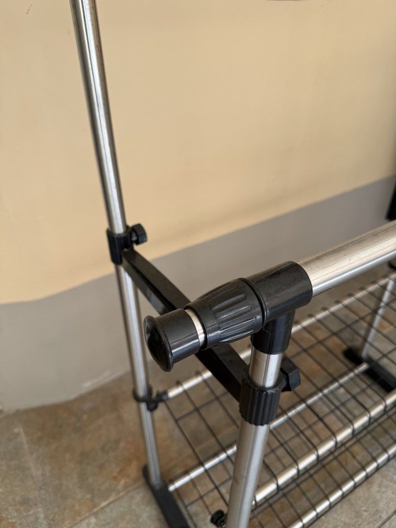 Adjustable Double Pole Clothes Rack (Category: Hooks & Hangers) located in Marikina City. Submitted by cluttermatters (Listing ID 1463242790, Image 3). Description: RFS: My mom has migrated to Australia, so we’re currently selling most of her household belongings..