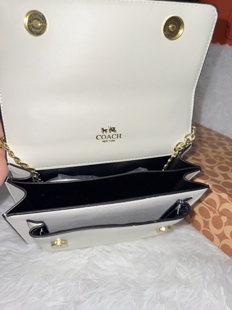 coach mini klare with cherry print (Category: Cross-body Bags) located in Goa. Submitted by zahar_modern_thrift_bags001 (Listing ID 1463182462, Image 3). Description: Brand new with box and all.