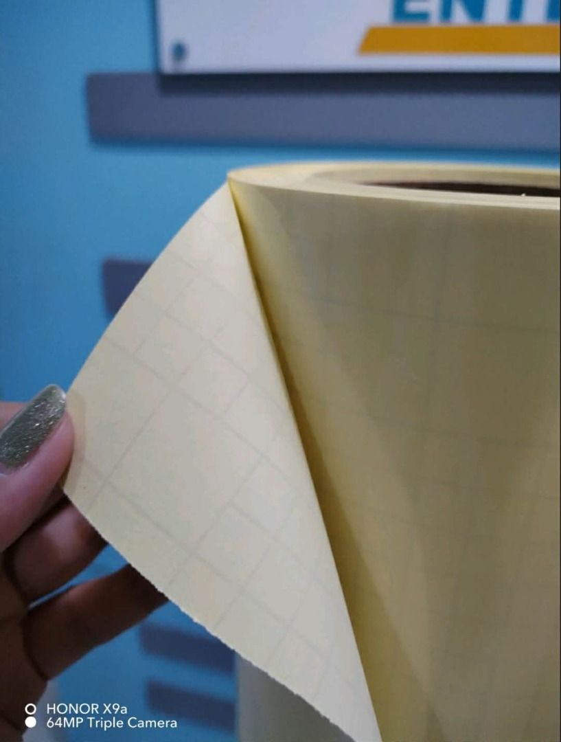 COLD LAMINATING FILM (Category: Construction Tools & Equipment) located in Quezon City. Submitted by teuz.ent1 (Listing ID 1463176225, Image 2). Description: This is used to laminate stickers. Texture : Glossy / Matte Size : 1.27M x 50Yards Thickness : 55microns / 70Microns.