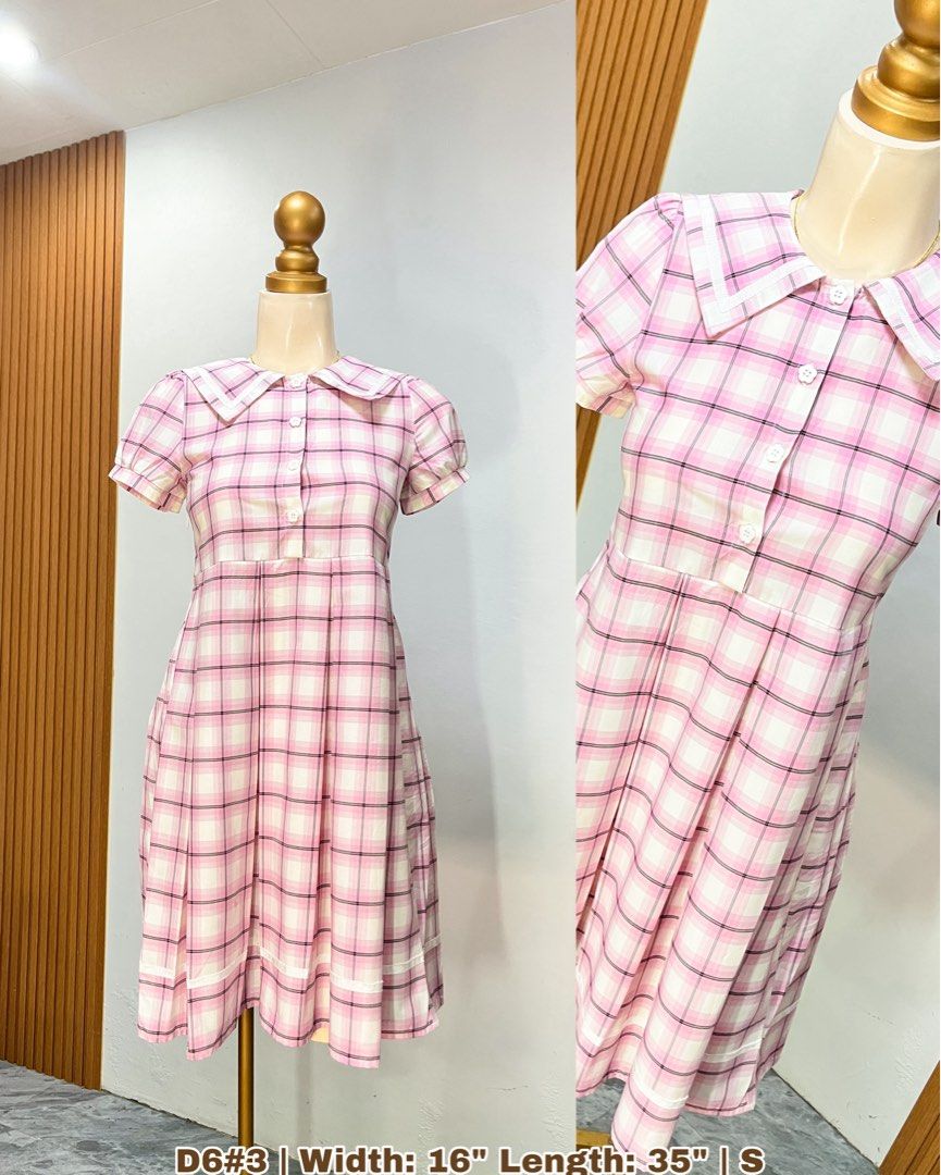 Collared Korean Dress • Plaid Pink (Category: Dresses) located in Cavite. Submitted by cnchnll (Listing ID 1463282785, Image 1). Description: .