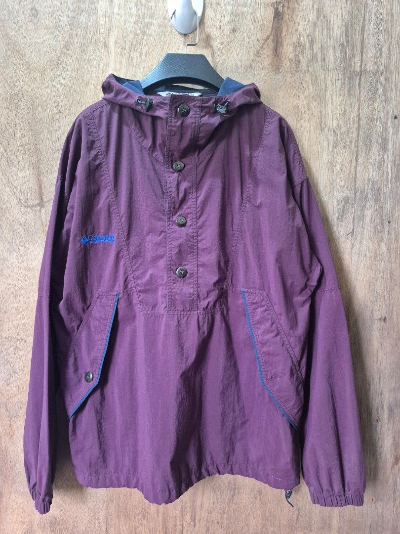 Columbia windbreaker jacket (Category: Coats, Jackets and Outerwear) located in Baguio. Submitted by stillstylethrift (Listing ID 1463227555, Image 1). Description: Columbia windbreaker jacket size: large dimes: 24.5 x 28.5 good condition issue: repair price: 780 + shipping fee.