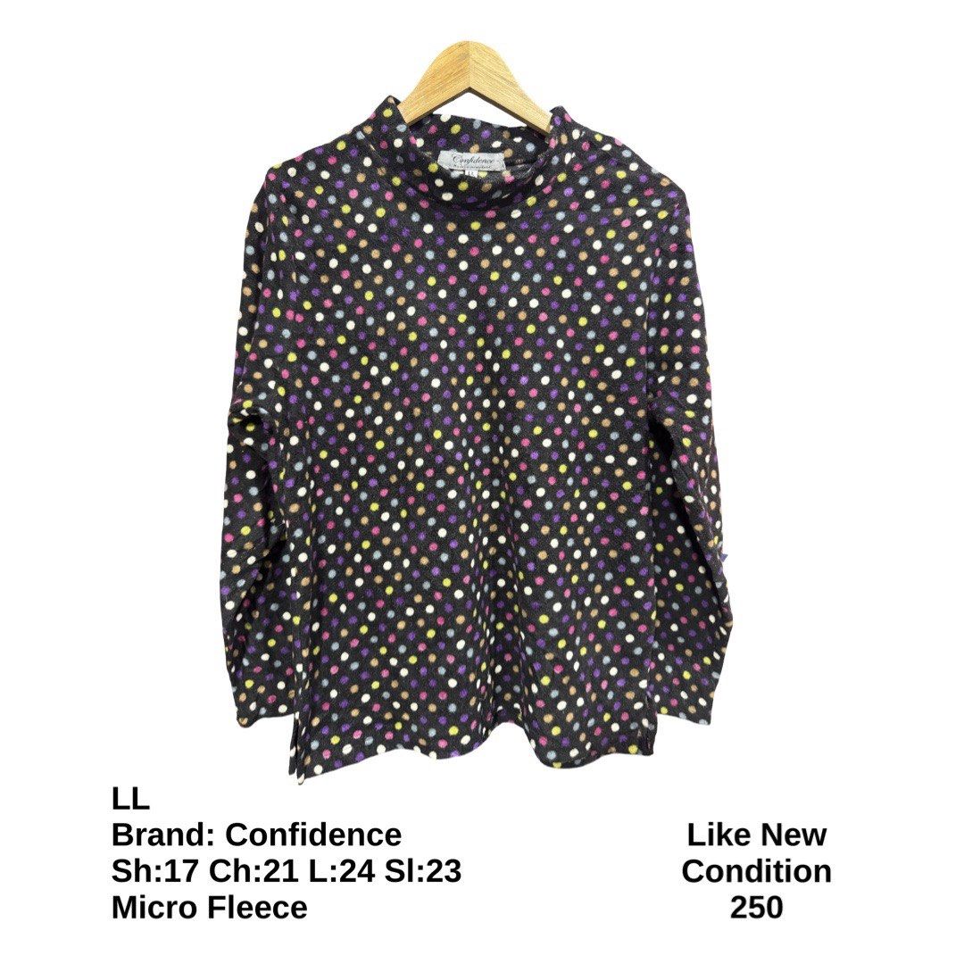 Confidence Polka Dots Pullover (Category: Coats, Jackets and Outerwear) located in Bulacan. Submitted by rlemonfashionshop (Listing ID 1463144312, Image 1). Description: Premium Class Quality Items. Actual Item on Photo with Good/Mint Condition. Message us for inquiries, more information and confirmation. Wash before wearing. Thank you so much..