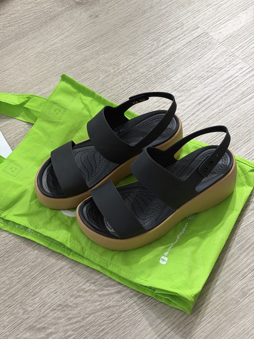 Crocs Black Platform Sandal (Category: Sandals) located in Taguig. Submitted by darjaromanova (Listing ID 1463176651, Image 1). Description: Brand new Crocs black platform sandals. • Black upper with tan platform sole • Adjustable back strap • Comfortable and lightweight • Size: 5 • Never worn outside Selling because I’m not using them. .