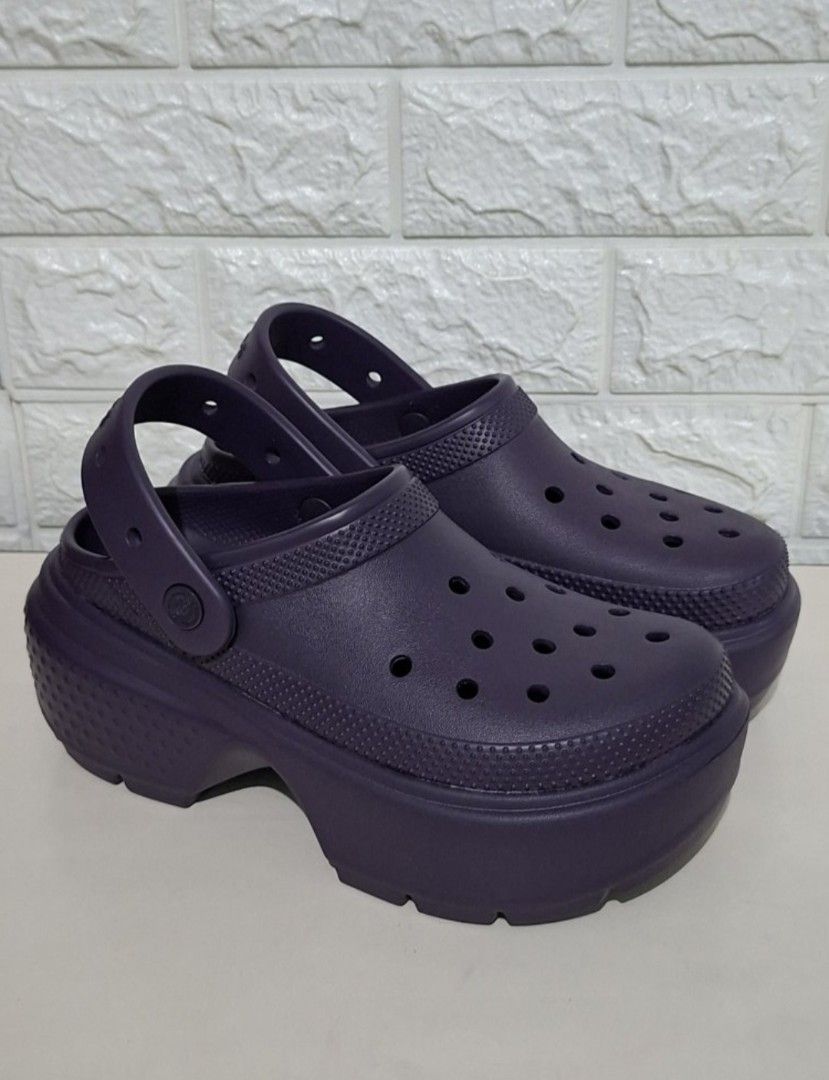 💜 Crocs Stomp Clog – Dark Iris W7 US7.5 (Category: Wedges) located in Taguig. Submitted by authprelovedonlineshop2 (Listing ID 1463158310, Image 1). Description: ### 💜 Crocs Stomp Clog – Dark Iris ✨ **Brand New!** - **Style:** Crocs Stomp Clog - **Color:** Dark Iris - **Size:** W7 / US 7.5 - **Brand new & unused** - **SRP: ₱4,495** - **Selling Price: ₱2,888** 💜 **Get it for only ₱2,888 — way below the original retail price!** **Brand new condi