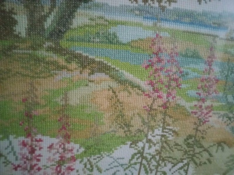 Cross Stitch Wall Decor (Category: Wall Decor) located in Quezon City. Submitted by a-embee (Listing ID 1463252686, Image 3). Description: Farm Land Cross Stitch Big Frame Length- 71" Width -33" .