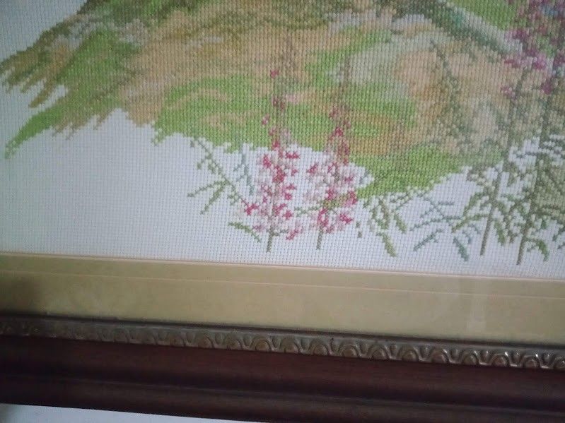 Cross Stitch Wall Decor (Category: Wall Decor) located in Quezon City. Submitted by a-embee (Listing ID 1463252686, Image 2). Description: Farm Land Cross Stitch Big Frame Length- 71" Width -33" .