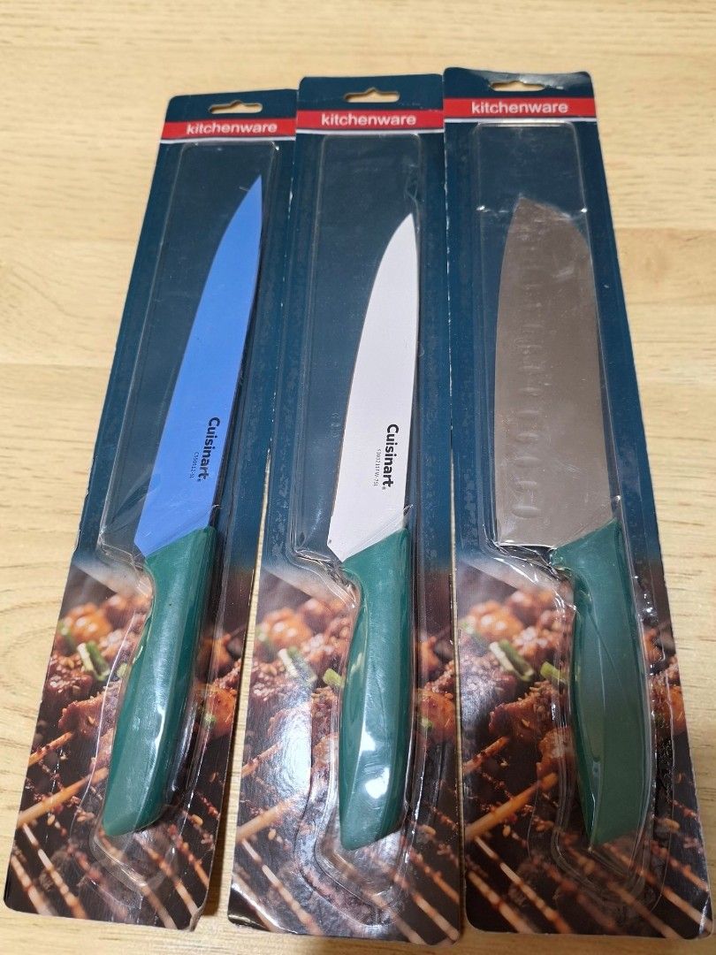 CUISINART NON-STICK KNIVES (Category: Knives & Chopping Boards) located in Las Pinas. Submitted by annachiaonair2037 (Listing ID 1463213870, Image 1). Description: CUISINART NONSTICK KNIVES FROM JAPAN 380 each bundle price 900.