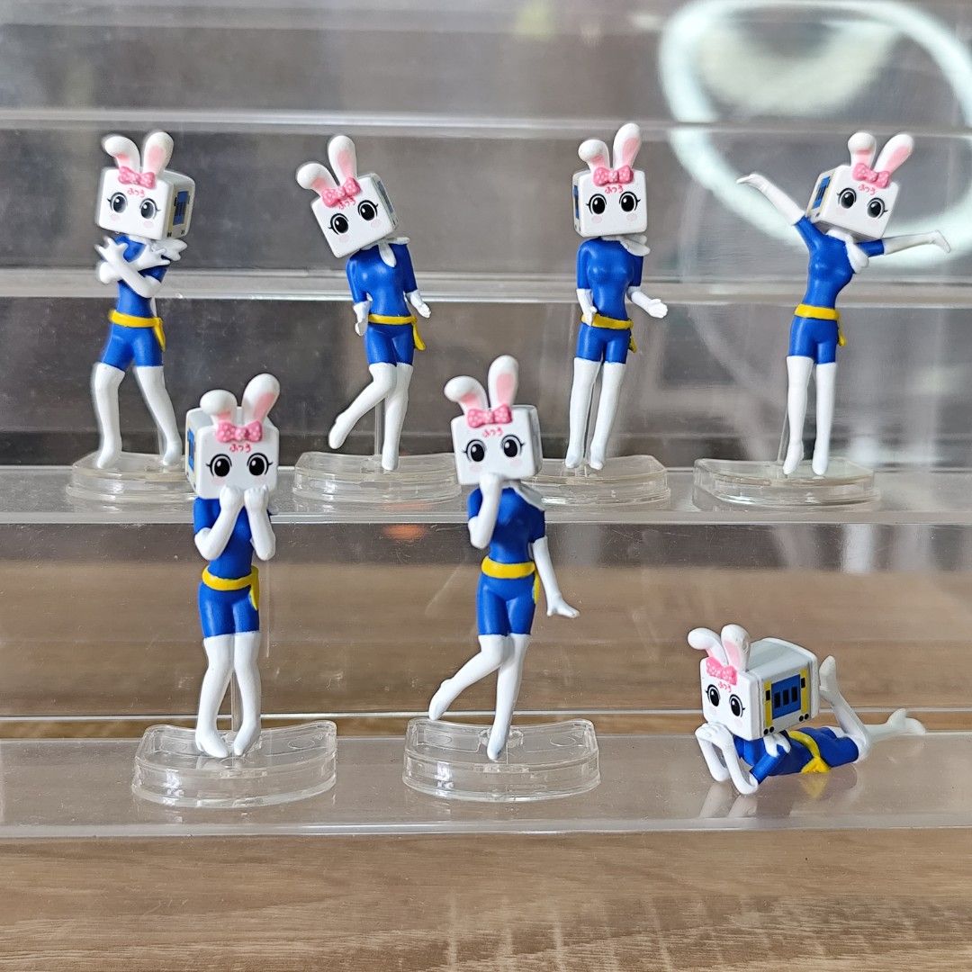 Cute Anime Figurines - SOLD per SET (Category: Figurines & Statues) located in Rizal. Submitted by mamamamawskey_031284 (Listing ID 1463273335, Image 2). Description: SOLD per SET Message us which set you like, price range ₱300 to ₱450 per set - 4 sets of cute figurines: blue bunny outfits, schoolgirl figures, and cupid-themed figures. - Each figurine comes with its own individual stand. - Some figures feature charming details like hearts or bows