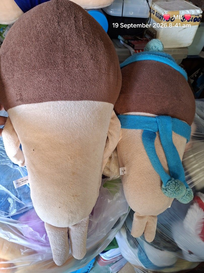 Cute Mushroom Plushies Set (Category: Plushies & Soft Toys) located in Lucena. Submitted by dai_suki (Listing ID 1463321901, Image 3). Description: - Set of 2 adorable mushroom plushies - One mushroom features a cute blue scarf and hat - The other mushroom has a charming brown cap - Made with soft, huggable material - Ideal for home decoration or as a thoughtful gift - Limited stock - grab them now!.