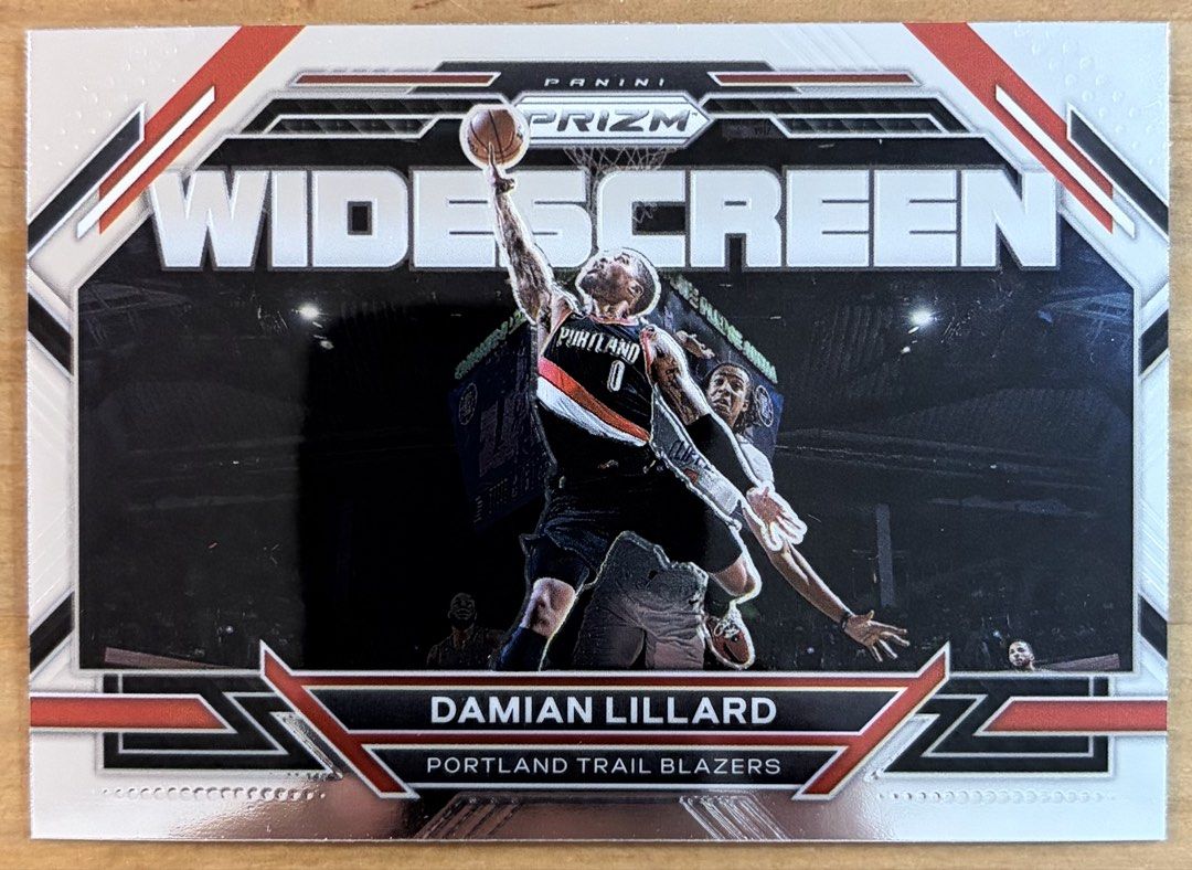 Damian Lillard | NBA Cards ~ Widescreen '22 - '23 (Category: Raw Singles) located in Makati City. Submitted by cardlab (Listing ID 1463146403, Image 1). Description: Items are 💯 authentic/original/legit. About The Card: • '22 - '23 Prizm • Card No. 10 • Widescreen FOR: • Cards ₱99 and below with Card Sleeves • Cards ₱100 and up with Used Toploader • ₱10 for Bnew Tops Packaging (If Shipping): ✔️ Plastic cover ✔️ Cardboard ✔️ Bubble wrap NOTE: • C