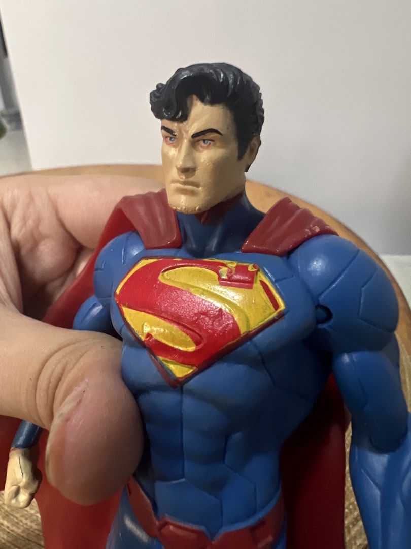 DC Comics Superman Action Figure (Category: Figurines & Statues) located in Bocaue. Submitted by kwon_017 (Listing ID 1463123228, Image 2). Description: - good condition, needs cleaning - missing stand - Classic Superman action figure - Blue suit with red cape and boots - Iconic 'S' shield on chest and back - Poseable limbs for display - Great for collectors or fans of the Man of Steel.