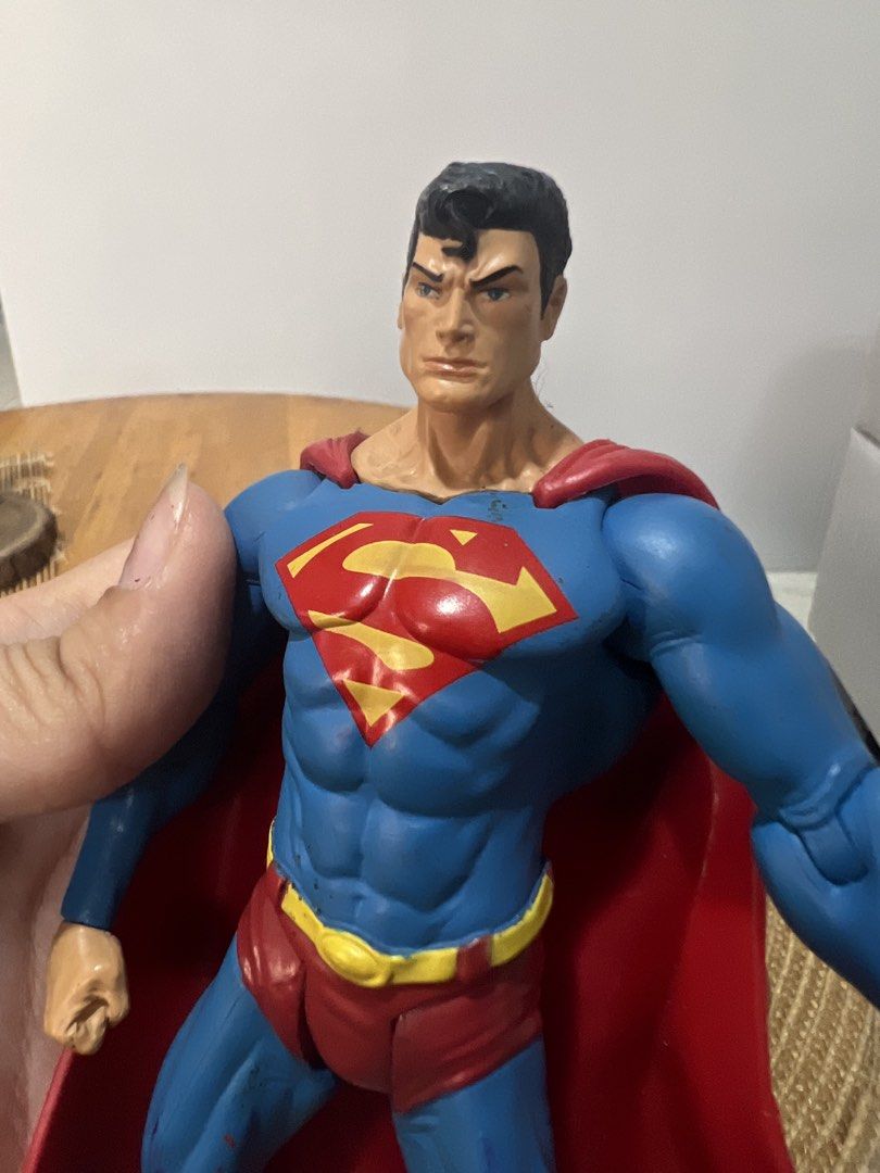 DC Comics Superman Action Figure Made in China (Category: Figurines & Statues) located in Bocaue. Submitted by kwon_017 (Listing ID 1463123483, Image 2). Description: - - good condition, needs cleaning and repaint sa bandang thigh - missing stand - DC Comics Superman Action Figure - Classic blue suit, red cape, and boots - Iconic 'S' shield on chest and cape - Made in China - Ideal for collectors and fans.