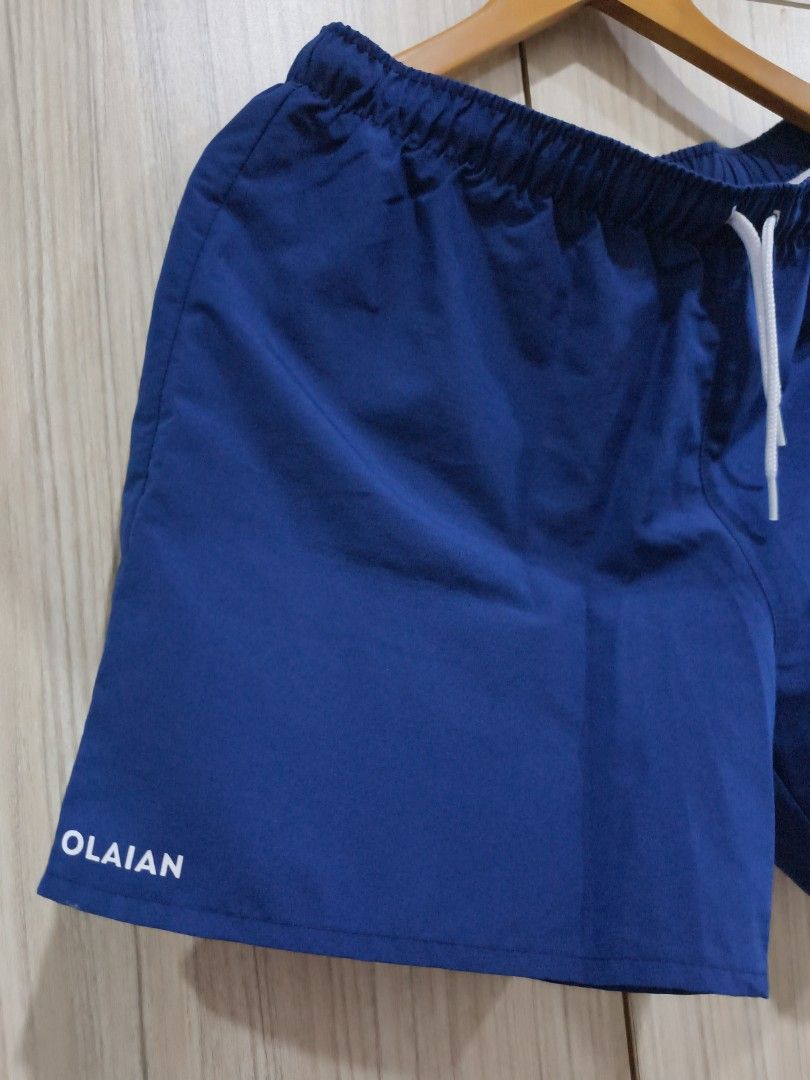 Decathlon Breathable Shorts Size L (Category: Shorts) located in Manila. Submitted by fasttiger.883f0d (Listing ID 1463215424, Image 2). Description: - Color: Blue - Size: L - Features: Elastic waistband with drawstring, internal mesh lining - 200 pesos only - Loc: Sta Mesa (sf shouldered by buyer).
