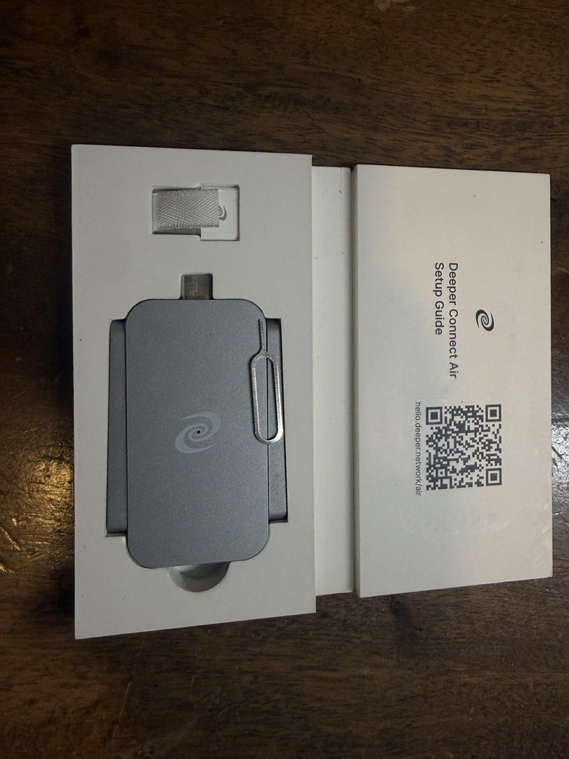 Deeper Connect Air Pocket-Sized Wireless VPN Router (Category: Networking) located in Manila. Submitted by jacobark1234 (Listing ID 1463124786, Image 1). Description: - Pocket-sized wireless VPN router - Ideal for travel - Includes setup guide - Comes in original box - Feel free to ask questions.