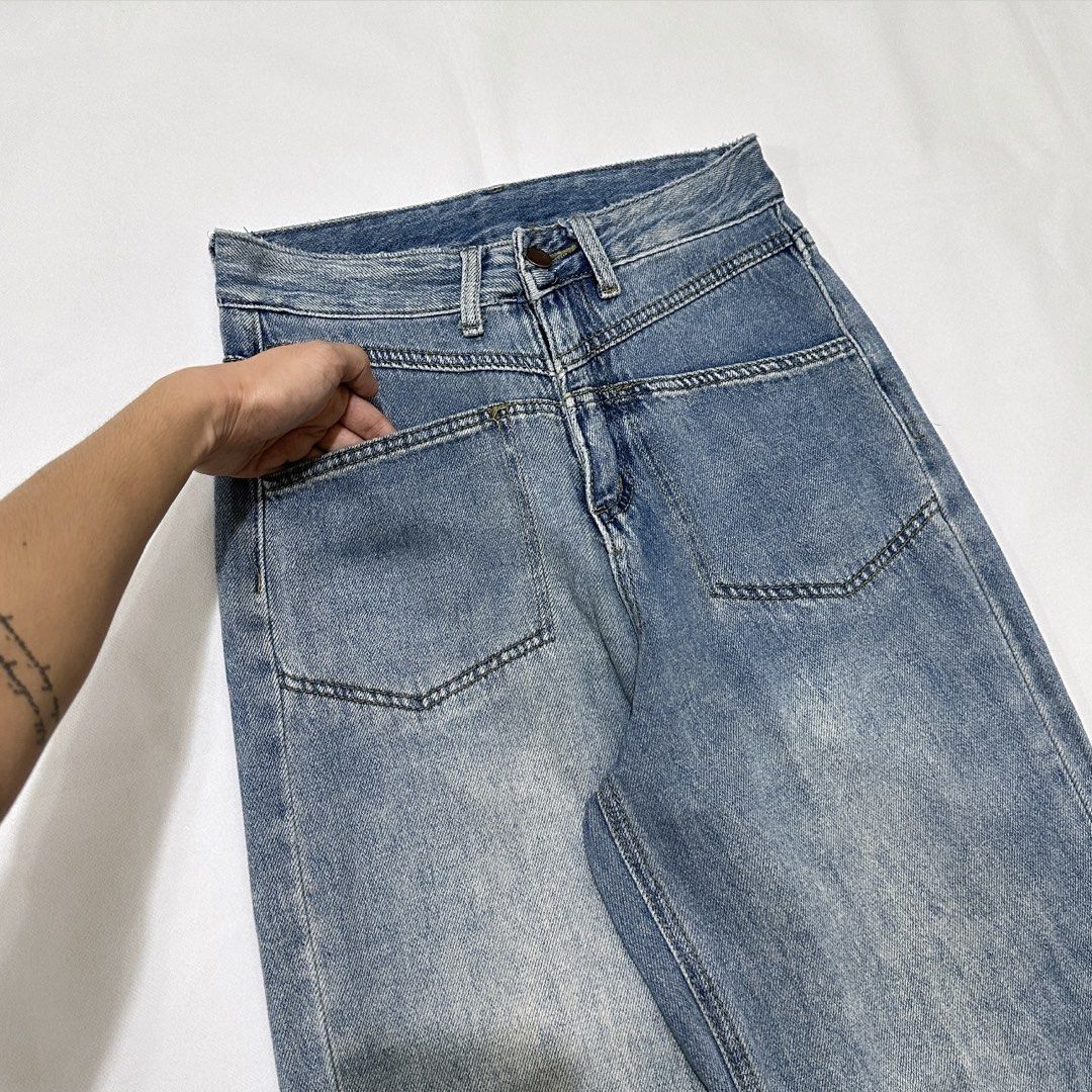 Denim Baggy Pants (Category: Other Bottoms) located in Davao. Submitted by prettypleasure.clo (Listing ID 1463230667, Image 3). Description: Cotton Very good quality No issue W27 | L41 Gcash/MariBank only +sf.