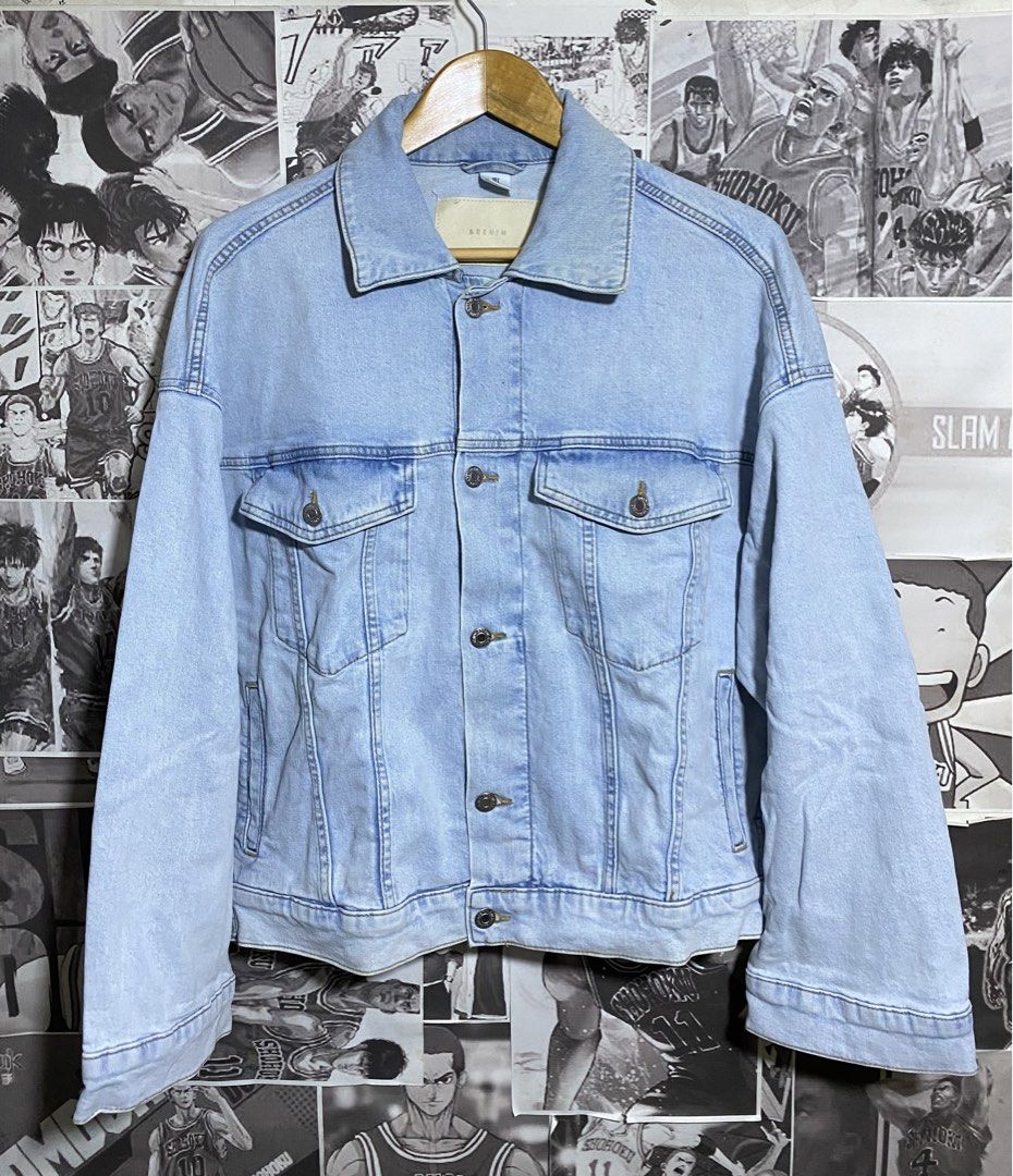 &DENIM BY H&M DENIM JACKET (Category: Coats, Jackets and Outerwear) located in Polomolok. Submitted by SafeThrift (Listing ID 1463214448, Image 1). Description: &DENIM BY H&M DENIM JACKET EXCELLENT NO ISSUE NEED WASH COMPLETE TAGS 9.5|10 COLOR RATE 25 WIDTH 24.5 LENGTH MEDIUM - SEMI LARGE FRAME BOXY.
