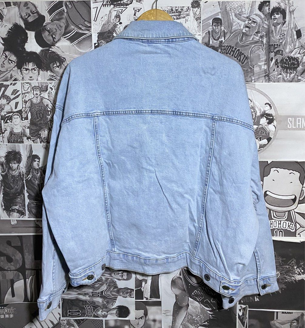 &DENIM BY H&M DENIM JACKET (Category: Coats, Jackets and Outerwear) located in Polomolok. Submitted by SafeThrift (Listing ID 1463214448, Image 2). Description: &DENIM BY H&M DENIM JACKET EXCELLENT NO ISSUE NEED WASH COMPLETE TAGS 9.5|10 COLOR RATE 25 WIDTH 24.5 LENGTH MEDIUM - SEMI LARGE FRAME BOXY.