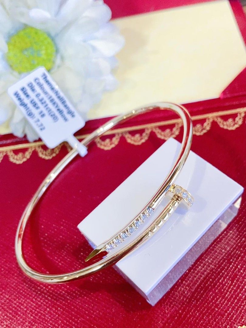dia nail bangle 18k gold (Category: Bracelets) located in Manila. Submitted by primejewelry (Listing ID 1463227133, Image 2). Description: .