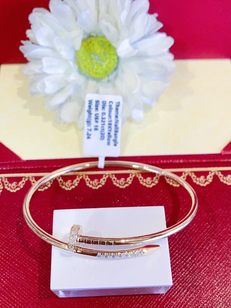 dia nail bangle 18k gold (Category: Bracelets) located in Manila. Submitted by primejewelry (Listing ID 1463227133, Image 3). Description: .