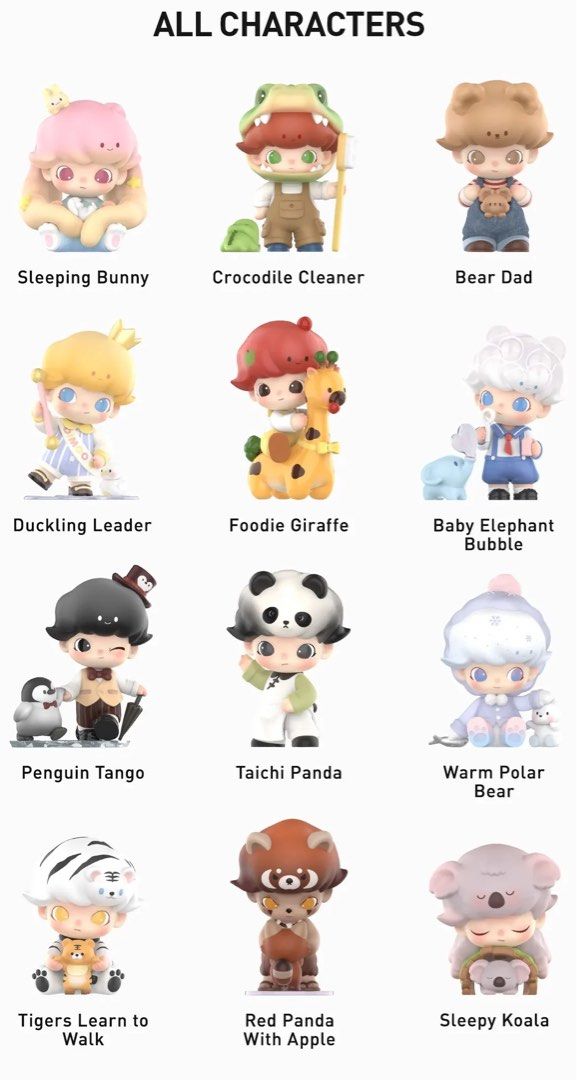 Dimoo World Animal Kingdom Series (Category: Designer & Blind Box Toys) located in Muntinlupa City. Submitted by litol_aniks (Listing ID 1463224450, Image 3). Description: ⋆. 𐙚 ˚ popmart dimoo animal kingdom figure 🛒 ₱450 each only! (from ₱600 srp) ⤷ sealed foil, open from bottom box ⤷ complete, open to check card only ⤷ authentic; onhand and ready to ship mop: gcash, gotyme, bpi mod: lalamove, j&t, meet up 📍alabang, muntinlupa wts lfb for sal