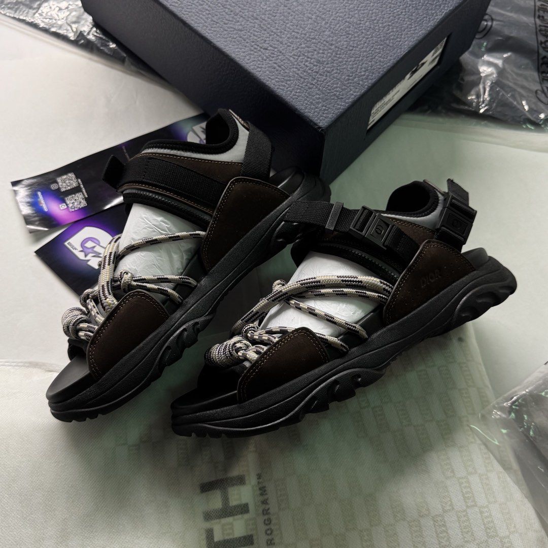 Dior H-Town Sandals (Category: Slippers & Slides) located in Manila. Submitted by godspeedmnl (Listing ID 1463151091, Image 1). Description: Dior H-Town Sandals 6,589PHP / Sizes: 38, 39, 40, 41, 42, 43, 44, 45 Colorway: Black/Gray/Brown (Feel free to message me for additional photos.) Package included: • Dior H-Town Sandals x 1 • Godspeed Mnl Paper Bag • Godspeed Mnl logo & streetwear stickers. • Chance to be added to our GVIP list for exclusive 
