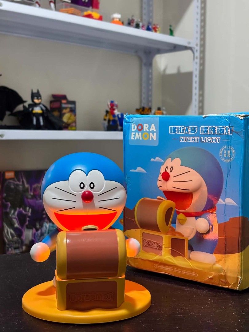 Doraemon Night Light with Treasure Chest Base (Category: Vintage Collectibles) located in Angeles City. Submitted by bravegem_0c90a2 (Listing ID 1463259030, Image 1). Description: AUTHENTIC DORAEMON NIGHT LIGHT Simple, cute, and perfect for any Doraemon fan or collector. 📦 Authentic Doraemon 💡 Night Light ⚠️ BAD BOX / BOX CONDITION DISCLOSED ✨ Item itself is in good condition What you see is what you get. Please check photos carefully before cl