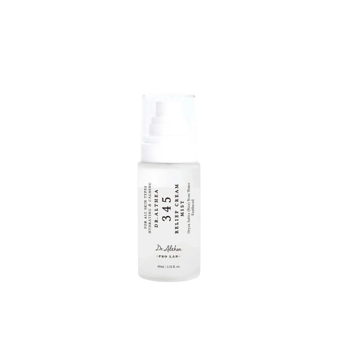 [SEALED] Dr. Althea 345 Relief Cream Mist (Category: Face Care) located in Quezon City. Submitted by gempurinz (Listing ID 1463164336, Image 2). Description: - Dr. Althea 345 Relief Cream Mist - 500 each - Hydrating and calming formula - Suitable for all skin types - Key ingredients: Hyaluronic Acid, Rice Bran Water, Panthenol - Ideal for a quick skin refresh - Expiry Date: August 2029.