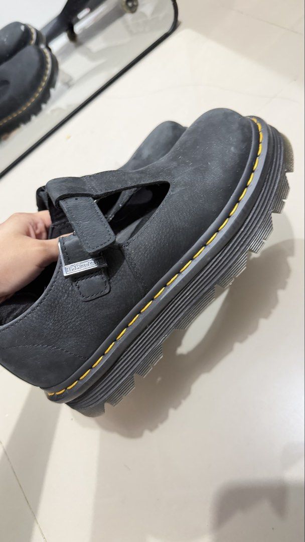 Dr. Martens Black Mary Jane Platform Shoes (Category: Loafers) located in Manila. Submitted by leiandranda (Listing ID 1463231337, Image 1). Description: UK 5/ US 7 Doc Martens Zebzag Mary Jane Good as new, used only twice Bought for 13,000 With box RFS Wrong size.