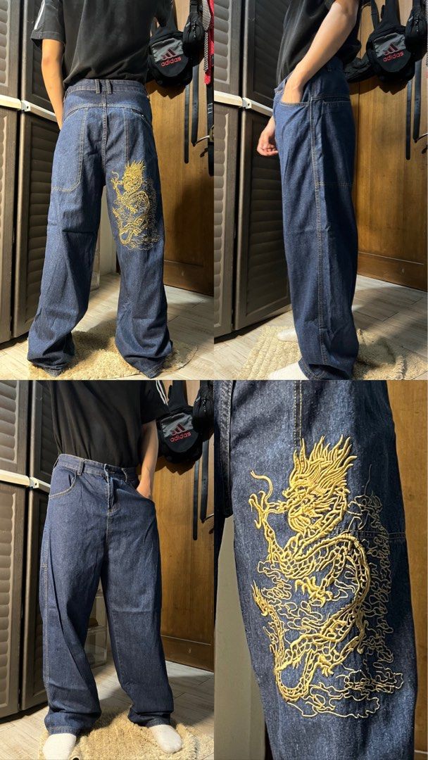 Dragon Denim Pants (Category: Jeans) located in Angono. Submitted by odd.fitt (Listing ID 1463294258, Image 1). Description: Medium Fits small to medium 30W 42L 8.5H No issue.