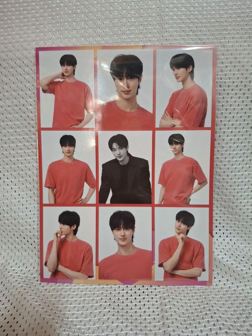 Dunkin' x Byun Wooseok Photocards Set (Category: K-Wave Merchandise) located in Mandaluyong City. Submitted by preluvd.by.eg (Listing ID 1463161128, Image 3). Description: - Dunkin' x Byun Wooseok Photocard Set - Includes 2 sets: 1 Red, 1 Black & White - Features multiple photos of Byun Wooseok - Packaging includes Byun Wooseok's signature and Dunkin' logo - Ideal collectible for Byun Wooseok and Dunkin' fans.