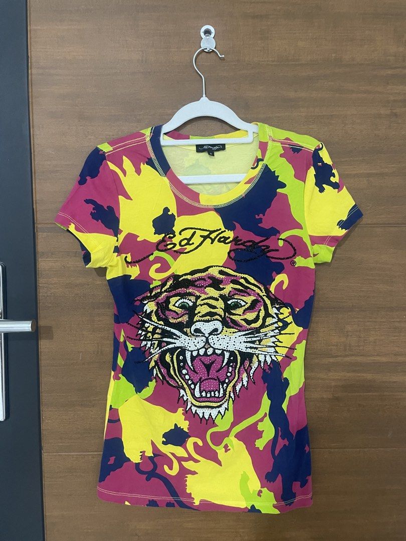 Ed Hardy Beaded Shirt (Category: Shirts) located in Tuguegarao City. Submitted by declutterwithari_ (Listing ID 1463249474, Image 1). Description: RAREEE Ed Hardy Beaded Shirt Fits Xs-S Retails for 5k on Grailed.