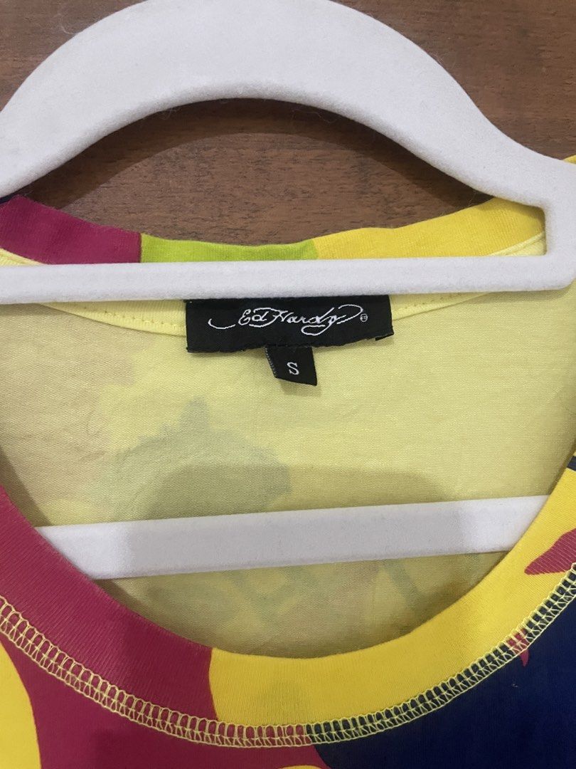 Ed Hardy Beaded Shirt (Category: Shirts) located in Tuguegarao City. Submitted by declutterwithari_ (Listing ID 1463249474, Image 2). Description: RAREEE Ed Hardy Beaded Shirt Fits Xs-S Retails for 5k on Grailed.