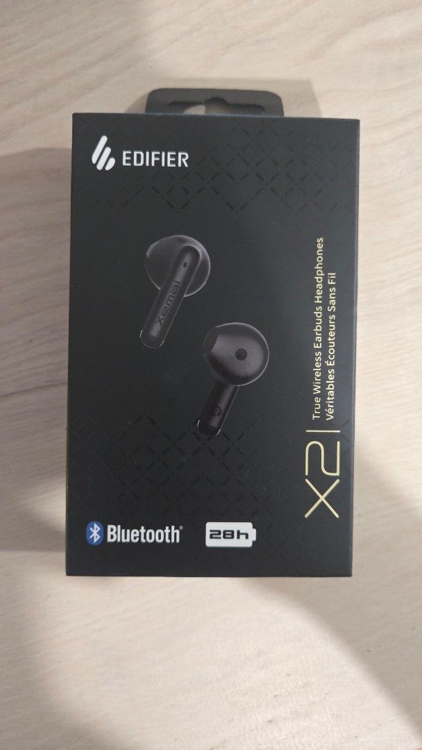 Edifier X2 True Wireless Earbuds Bluetooth (Category: Earphones) located in Quezon City. Submitted by jessica_lim_n (Listing ID 1463222767, Image 1). Description: ✔️ Very good condition, complete set. ❗️ Needs cleaning, may have scratches. 📍 Quezon City 📦 Shipping by buyer 💲 GCash.