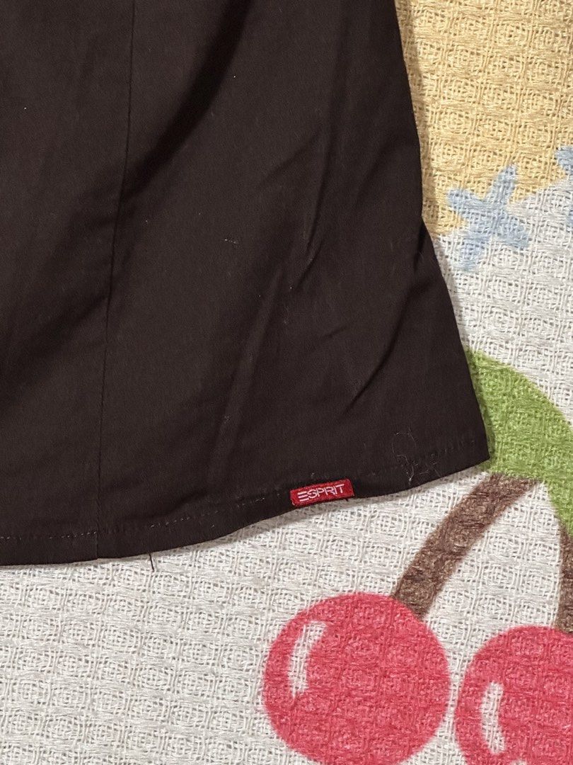 Esprit Fitted Brown Button-Up Polo (XS-S) (Category: Others Tops) located in Manila. Submitted by vintage_revo.ph (Listing ID 1463287741, Image 3). Description: .