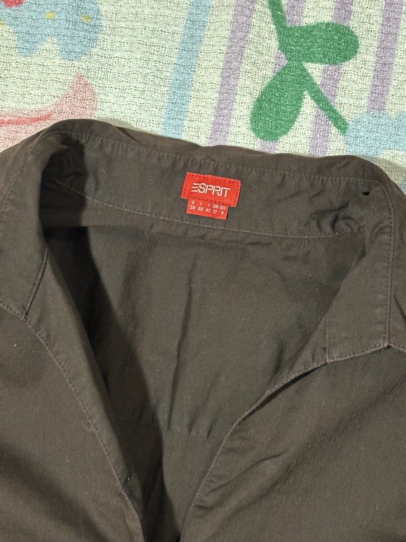 Esprit Fitted Brown Button-Up Polo (XS-S) (Category: Others Tops) located in Manila. Submitted by vintage_revo.ph (Listing ID 1463287741, Image 2). Description: .