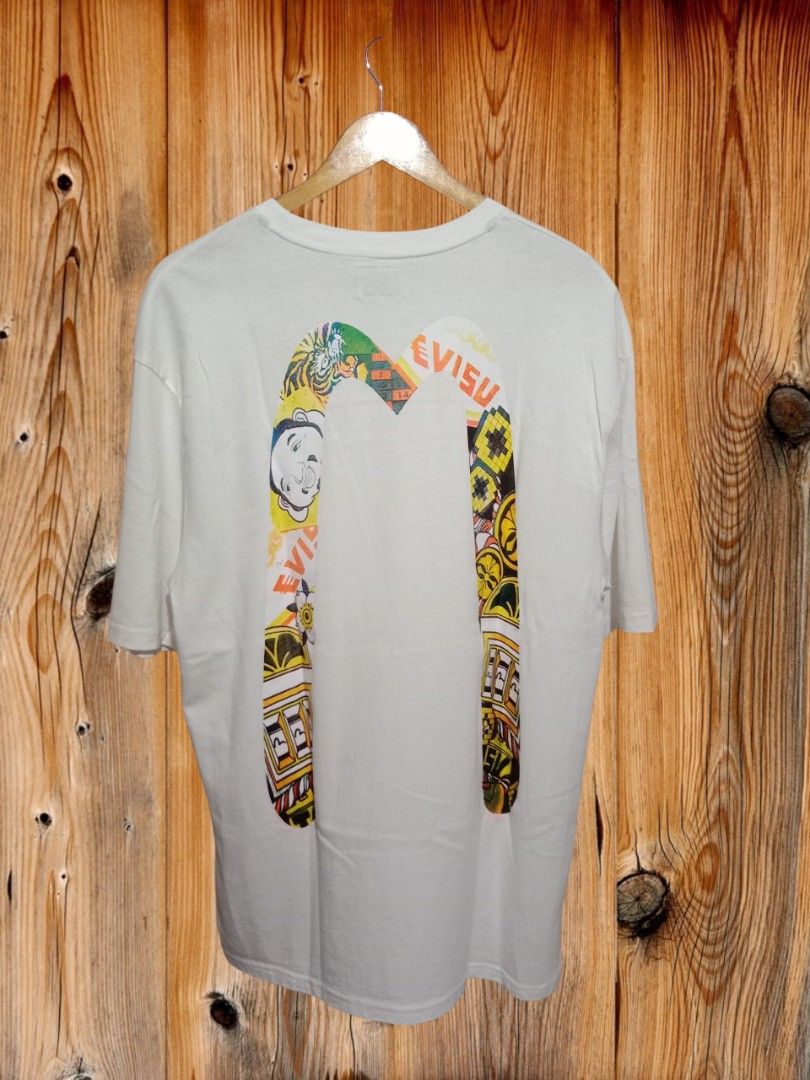 Evisu Daicock T-shirt (Category: Tshirts & Polo Shirts ) located in Davao. Submitted by ayeeasyshop13 (Listing ID 1463274928, Image 2). Description: Evisu Daicock T-shirt As new condition Size XXL on tag Dimension 21/32 1100 + SF.