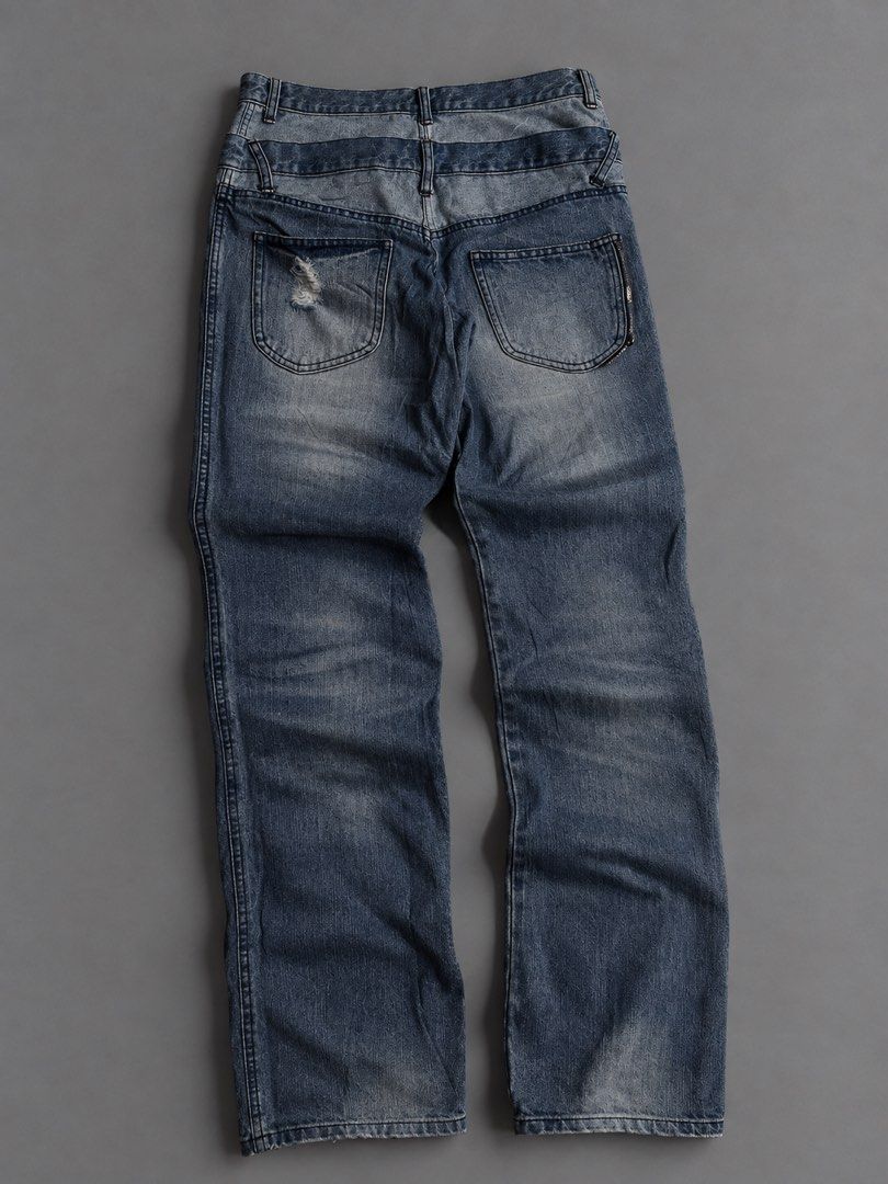 Faded Blue Distressed Straight-Leg Jeans (Category: Jeans) located in Tagum. Submitted by clent.josh (Listing ID 1463227919, Image 2). Description: .