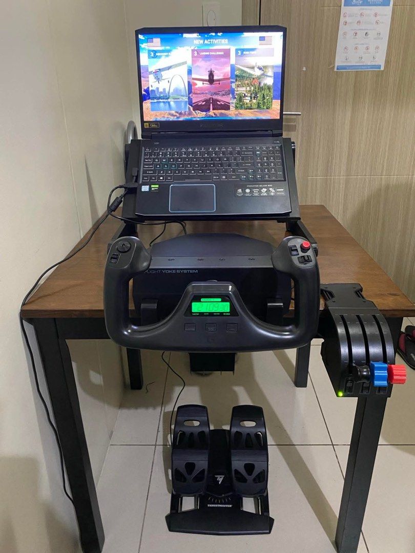 Flight Simulator (Logitech Flight Yoke System and Thrustmaster Rudder Pedals) (Category: Others) located in Caloocan City. Submitted by angelheart_vp (Listing ID 1463161980, Image 2). Description: ✈️ FLIGHT SIM BUNDLE — ₱15,000! ✈️ Still negotiable! Includes: ✅ Logitech Yoke ✅ Logitech Throttle Quadrant ✅ Thrustmaster Rudder Pedals 🎮 Complete your flight simulator setup without buying everything separately! 📍 Meet-up or delivery only 📌 Lingaye