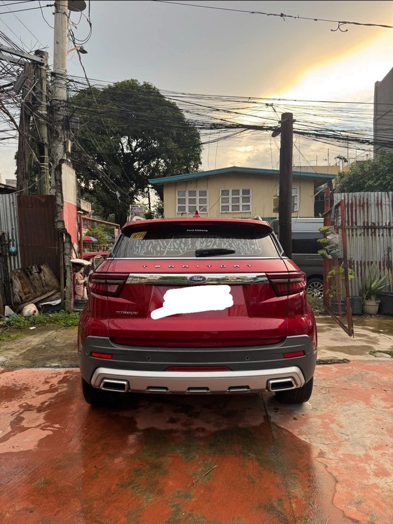 Ford Territory Titanium Auto (Category: Used Cars) located in Manila. Submitted by jvsou31 (Listing ID 1463313272, Image 2). Description: 2022 Ford Territory Titanium First Owner 16,9XX Mileage Ending Plate : 2 Well-maintained and in running condition, clean interior, no dents, very low mileage. No flood/accident history. Complete papers. Selling because cars not being used anymore. Price is negotiable upon viewing Location: Sampaloc, Manila.