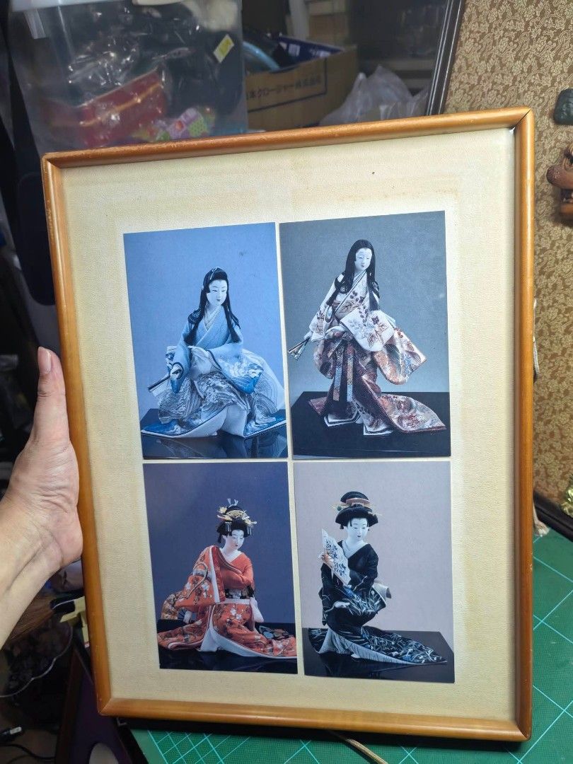 Framed Image - Japanese Dolls Wood and Frame (Category: Art & Prints) located in Cebu City. Submitted by dudes_villanueva (Listing ID 1463137755, Image 2). Description: Framed Image - Japanese Dolls Wood and Frame 📌 In excellent condition. Few light scratches Lang sa frame. L12xH15.5 in.