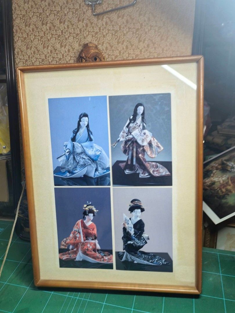 Framed Image - Japanese Dolls Wood and Frame (Category: Art & Prints) located in Cebu City. Submitted by dudes_villanueva (Listing ID 1463137755, Image 1). Description: Framed Image - Japanese Dolls Wood and Frame 📌 In excellent condition. Few light scratches Lang sa frame. L12xH15.5 in.
