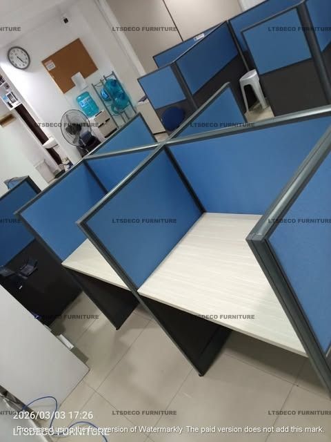 FULL FABRIC WORKSTATION CUBICLE OFFICE PARTITION (Category: Office Furniture & Fixtures) located in Quezon City. Submitted by cherry.ltsdeco (Listing ID 1463136405, Image 2). Description: LTSDECO Home and Office Furniture Trading MANUFACTURER • FABRICATOR • SUPPLIER Looking for office furniture, modular partitions, workstations, or customized furniture? We can help! LTSDECO Home and Office Furniture Trading is a trusted manufacturer, fabricator, 