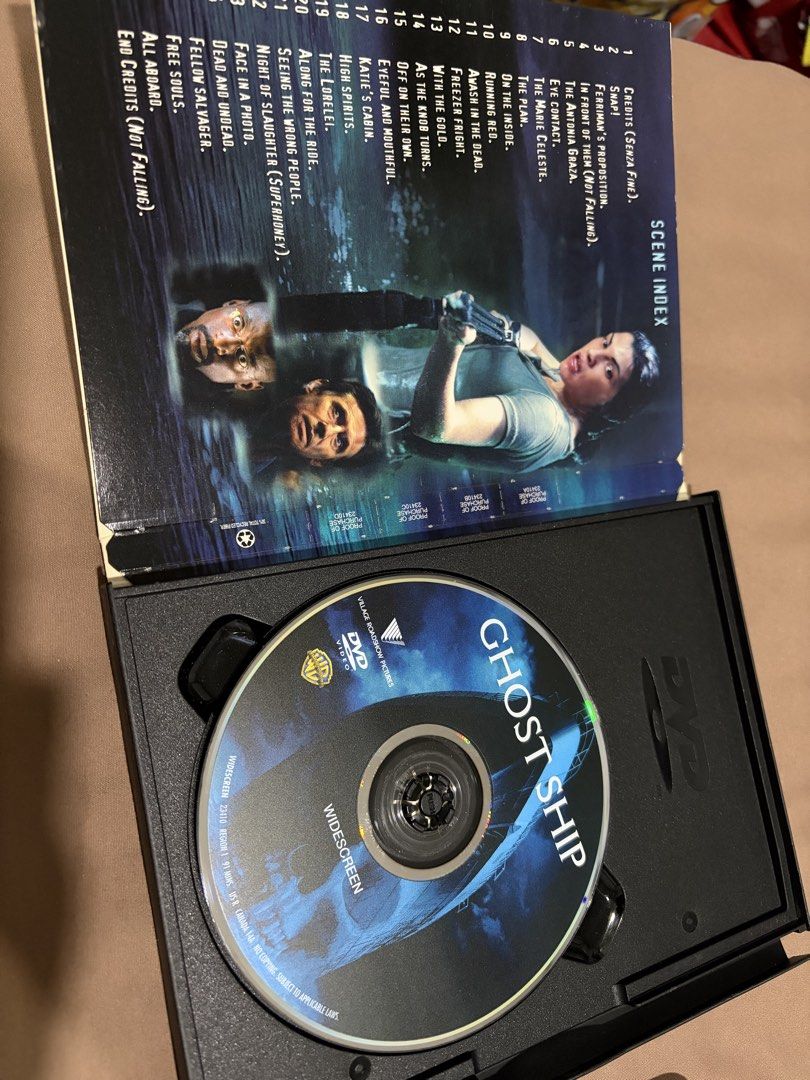 Ghost Ship Widescreen Edition DVD REGION 1 (Category: CDs & DVDs) located in Caloocan City. Submitted by gamegirl97 (Listing ID 1463208254, Image 3). Description: - Ghost Ship Widescreen Edition DVD - Stylish, effects-packed horror chiller - Stars Gabriel Byrne and Julianna Margulies - Includes scene index and bonus features - A must-have for horror fans.
