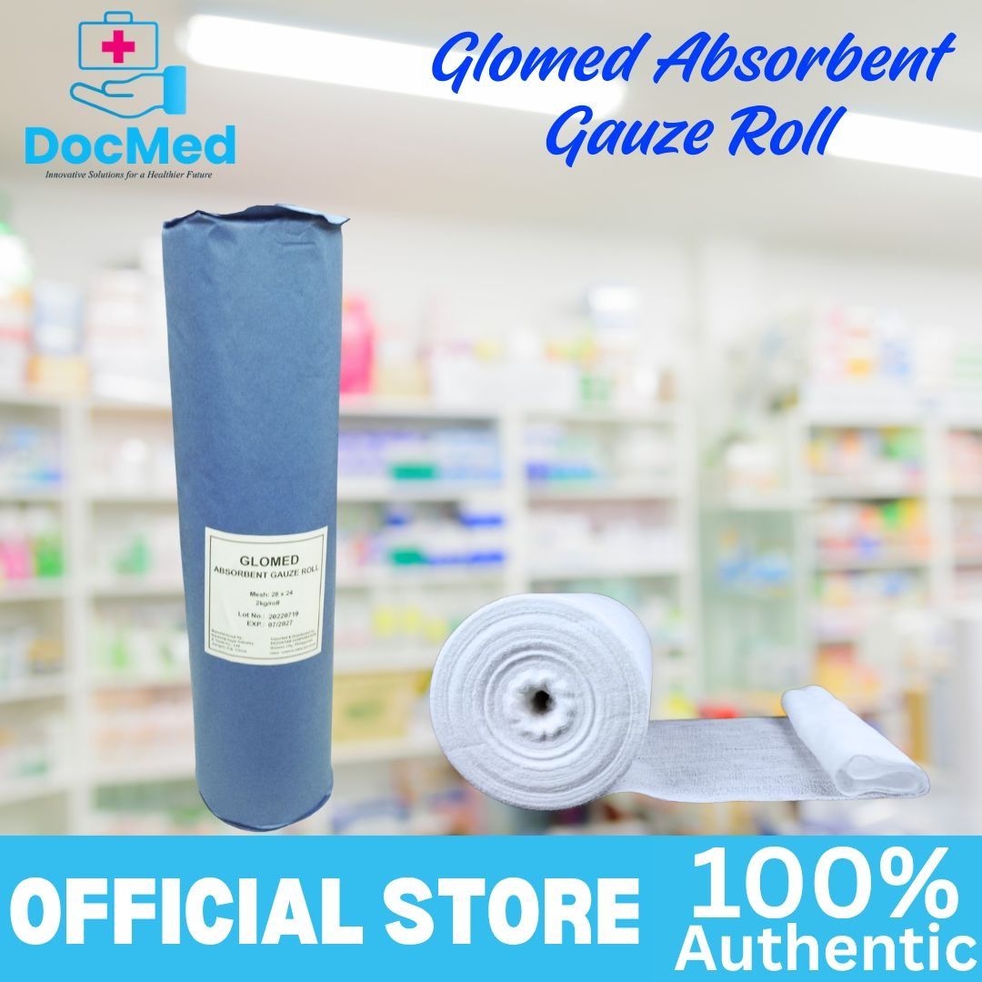 Glomed Absorbent Gauze Roll (Category: Medical Supplies & Tools) located in Quezon City. Submitted by zee_010200 (Listing ID 1463215994, Image 3). Description: - 100% Authentic Glomed Absorbent Gauze Roll - Medical Grade & Highly Absorbent - Size: 20 x 20 inches - Perfect for medical use.