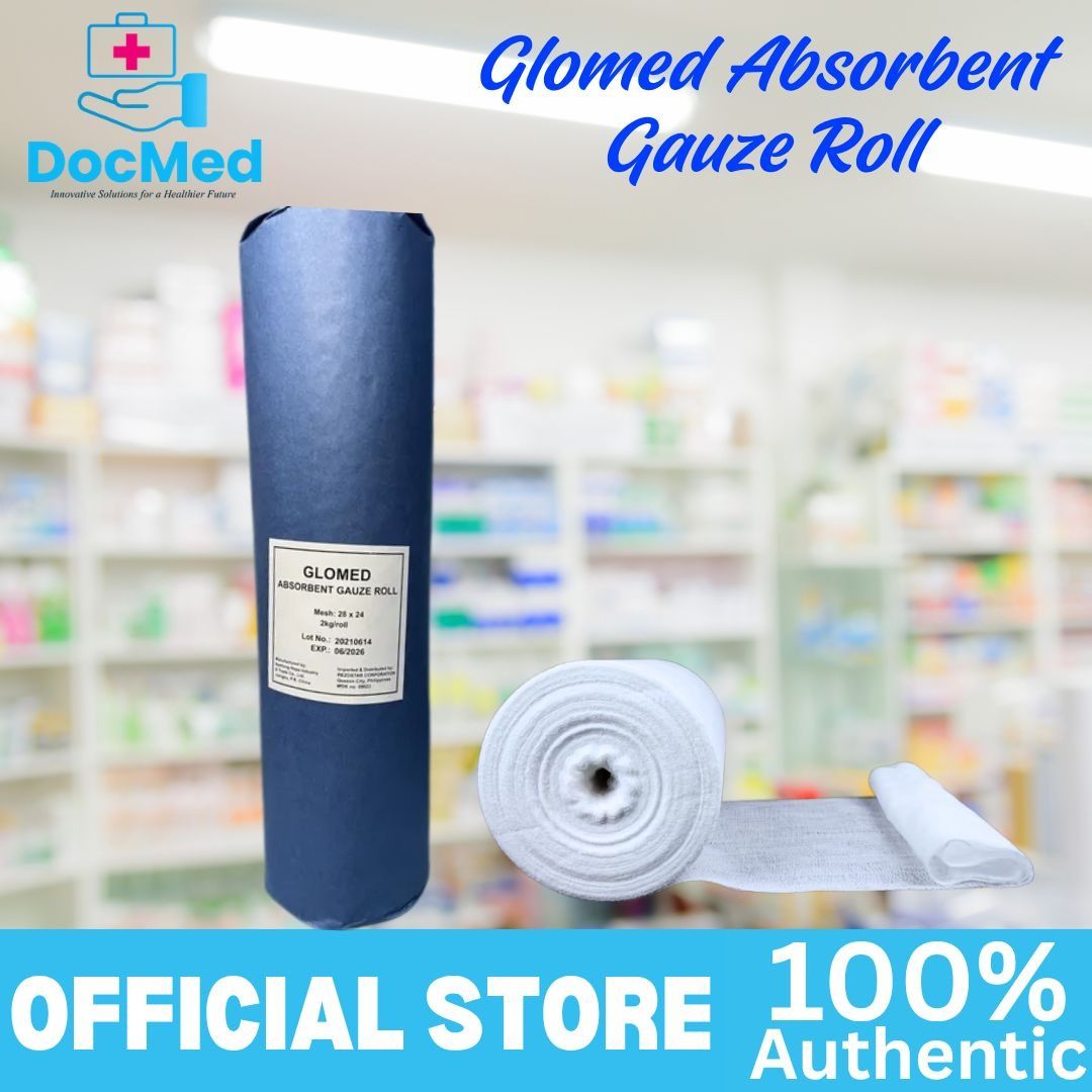 Glomed Absorbent Gauze Roll (Category: Medical Supplies & Tools) located in Quezon City. Submitted by zee_010200 (Listing ID 1463215994, Image 2). Description: - 100% Authentic Glomed Absorbent Gauze Roll - Medical Grade & Highly Absorbent - Size: 20 x 20 inches - Perfect for medical use.